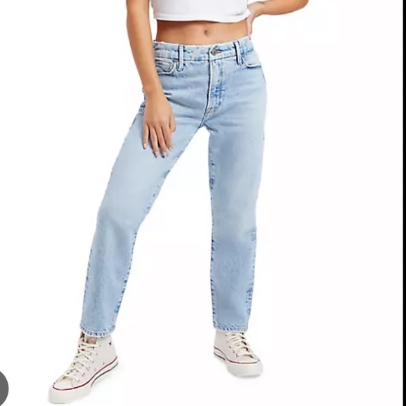 Good Girlfriend High Waist Straight Leg Jeans - only worn once. Size: 2/26 - Picture 2 of 3